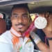 New Delhi : Nishad Kumar Tokyo Paralympics silver medallist for high jump arrived at IGI airport in New Delhi on Tuesday, August 31, 2021. (Photo: Anupam Gautam/ IANS)