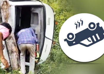 Marriage Party Van Overturns