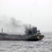 Gulf of Oman: Thick smoke billows from MT Yi Cheng 6 as Indian Navy personnel approach the burning vessel during a firefighting operation on Saturday, June 29, 2025. (Photo: IANS/X/@indiannavy)