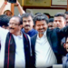 Chennai: Tamil Nadu Chief Minister Joseph Vijay meets Marumalarchi Dravida Munnetra Kazhagam (MDMK) General Secretary Vaiko in Chennai district of Tamil Nadu on Monday, May 11, 2026. (Photo: IANS/Video Grab)