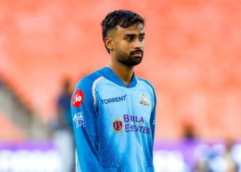 Ahmedabad: Gujarat Titans Manav Suthar during a practice session ahead of the Indian Premier League (IPL) 2026 match against Chennai Super Kings in Ahmedabad, Gujarat on Wednesday, May 20, 2026. (Photo: IANS)