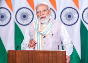 New Delhi: Prime Minister Narendra Modi distributes appointment letters to newly recruited candidates under the Rozgar Mela programme via video conferencing in New Delhi on Saturday, May 23, 2026. (Photo: IANS)