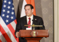 New Delhi: US Secretary of State Marco Rubio during a joint press conference after the Quad Foreign Ministers' meeting at Hyderabad House in New Delhi on Tuesday, May 26, 2026. (Photo: IANS/Qamar Sibtain)