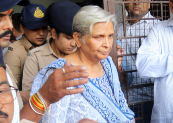 Bhopal: Former district judge Giribala Singh was produced before a special CBI court by the Central Bureau of Investigation (CBI) in connection with the alleged dowry death case of former model and marketing professional Twisha Sharma, in Bhopal, Madhya Pradesh, on Tuesday, June 2, 2026. The court later sent Giribala Singh and co-accused Samarth Singh, Twisha Sharma's husband, to 14-day judicial custody after the completion of their CBI remand. (IANS)
