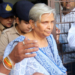 Bhopal: Former district judge Giribala Singh was produced before a special CBI court by the Central Bureau of Investigation (CBI) in connection with the alleged dowry death case of former model and marketing professional Twisha Sharma, in Bhopal, Madhya Pradesh, on Tuesday, June 2, 2026. The court later sent Giribala Singh and co-accused Samarth Singh, Twisha Sharma's husband, to 14-day judicial custody after the completion of their CBI remand. (IANS)
