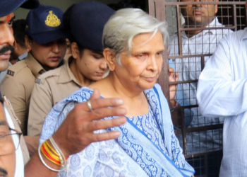 Bhopal: Former district judge Giribala Singh was produced before a special CBI court by the Central Bureau of Investigation (CBI) in connection with the alleged dowry death case of former model and marketing professional Twisha Sharma, in Bhopal, Madhya Pradesh, on Tuesday, June 2, 2026. The court later sent Giribala Singh and co-accused Samarth Singh, Twisha Sharma's husband, to 14-day judicial custody after the completion of their CBI remand. (IANS)