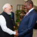 Johannesburg: Prime Minister Narendra Modi meets South African Deputy President Paul Mashatile in Johannesburg, South Africa, on Sunday, November 23, 2025. (Photo: IANS/PMO)