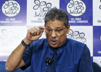 New Delhi: Trinamool Congress (TMC) MP Kirti Azad addresses a press conference in New Delhi on Tuesday, June 09, 2026. (Photo: IANS/Wasim Sarvar)