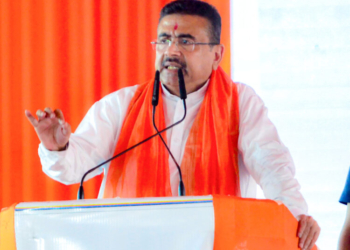 South 24 Parganas: West Bengal Chief Minister Suvendu Adhikari addresses at a social welfare distribution camp at Falta in South 24 Parganas district on Wednesday, June 17, 2026. (Photo: IANS)