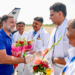 Kota: Congress General Secretary in-charge of Chhattisgarh and MLA from Tonk Sachin Pilot welcomes Leader of the Opposition in the Lok Sabha Rahul Gandhi upon his arrival at Kota Airport in Kota district of Rajasthan on Wednesday, June 17, 2026. (Photo: IANS)
