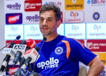 New Chandigarh: Indian cricket team assistant coach Ryan ten Doeschate addresses a press conference at the New Chandigarh Stadium in New Chandigarh on Thursday, June 4, 2026. (Photo: IANS)