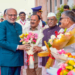 Jaipur: Vice President C. P. Radhakrishnan meets Rajasthan Governor Haribhau Kishanrao Bagde and Punjab Governor Gulab Chand Kataria at the Rajasthan Legislative Assembly in Jaipur on Wednesday, July 15, 2026. (Photo: IANS/X/@VPIndia)