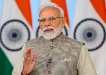 New Delhi: Prime Minister Narendra Modi addresses after virtually launching the 'Nasha Mukt Yuva for Viksit Bharat Sankalp Abhiyan' during an event in New Delhi on Sunday, August 2, 2026. (Photo: IANS/PMO)