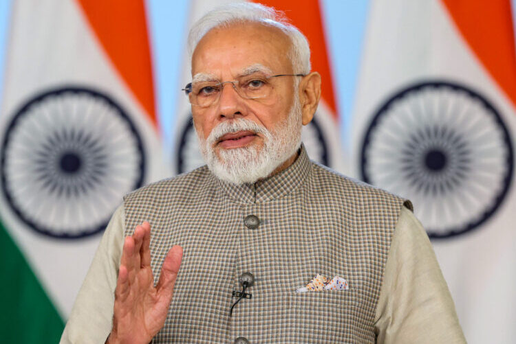 New Delhi: Prime Minister Narendra Modi addresses after virtually launching the 'Nasha Mukt Yuva for Viksit Bharat Sankalp Abhiyan' during an event in New Delhi on Sunday, August 2, 2026. (Photo: IANS/PMO)