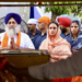 Sri Muktsar Sahib: Shiromani Akali Dal president Sukhbir Singh Badal along with his wife Harsimrat Kaur Badal pays obeisance during the Miri Piri Khalsa March at Badal village in Sri Muktsar Sahib district of Punjab on Monday, August 3, 2026. (Photo: IANS/X/@officeofssbadal)