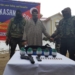 (280121) Kashmir:- Bandipora Police arrested newly-recruited JeM terrorist with arms and ammunition . (Photo: IANS)
