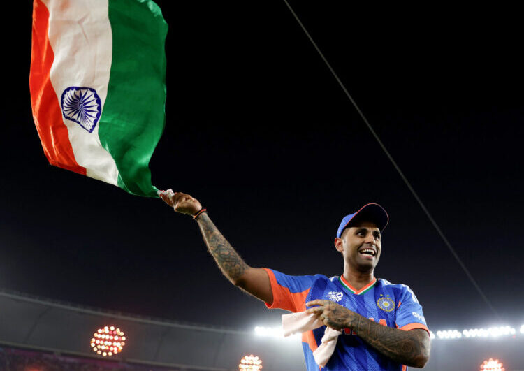 Ahmedabad: India's captain Suryakumar Yadav celebrates after India won the ICC Men's T20 World Cup 2026 at the Narendra Modi Stadium in Ahmedabad on Sunday, March 08, 2026. (Photo: IANS/X/@BCCI)