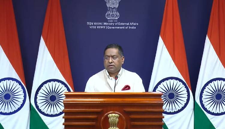MEA spokesperson Randhir Jaiswal