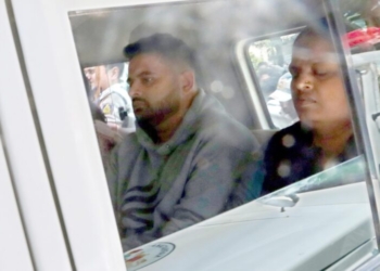 Bengaluru: Suspended JD(S) MP Prajwal Revanna, the prime accused in the sex videos case, being taken to a hospital for medical examination under tight security, in Bengaluru, Friday, May 31, 2024. (Photo: IANS)