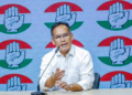 New Delhi: Assam Pradesh Congress Committee (APCC) President Gaurav Gogoi addresses a press conference at 24 Akbar Road in New Delhi on Thursday, August 13, 2026. (Photo: IANS/Wasim Sarvar)