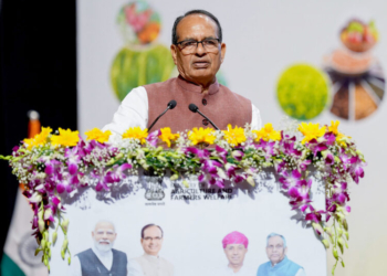 New Delhi: Union Minister for Agriculture and Farmers Welfare and Rural Development Shivraj Singh Chouhan speaks during the National Agriculture Conference on the Rabi Campaign 2026 at the National Agricultural Science Complex (NASC), Pusa, in New Delhi, Monday, September 28, 2026. (Photo: IANS/PIB)