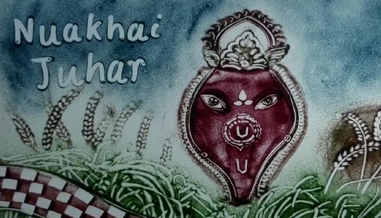 Manas Kumar Sahoo creates a Nuakhai Juhar sand animation