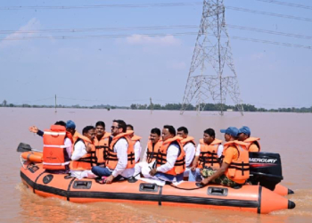 CM Majhi Conducts Aerial Survey Of Flood-Hit Ganjam, Koraput, Nabarangpur