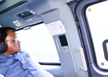 CM Majhi Conducts Aerial Survey Of Flood-Hit Ganjam, Koraput, Nabarangpur