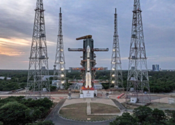 Sriharikota: The GSLV-F17 launch vehicle is seen positioned on the Second Launch Pad at the Satish Dhawan Space Centre (SDSC-SHAR) in Sriharikota, Andhra Pradesh, ahead of its scheduled launch on September 4, 2026. The mission will carry the Earth Observation Satellite EOS-05 and place it into a Sub-Geosynchronous Transfer Orbit. (Photo: ISRO/X/@isro)