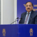 New Delhi: Chief Justice of India (CJI) Justice Surya Kant addresses the 33rd Foundation Day function and National Conference on Water as the Elixir of Life: Advancing Human Dignity through the Right to Water of the National Human Rights Commission (NHRC) as the chief guest at Vigyan Bhavan in New Delhi on Monday, October 12, 2026. (Photo: IANS/PIB)