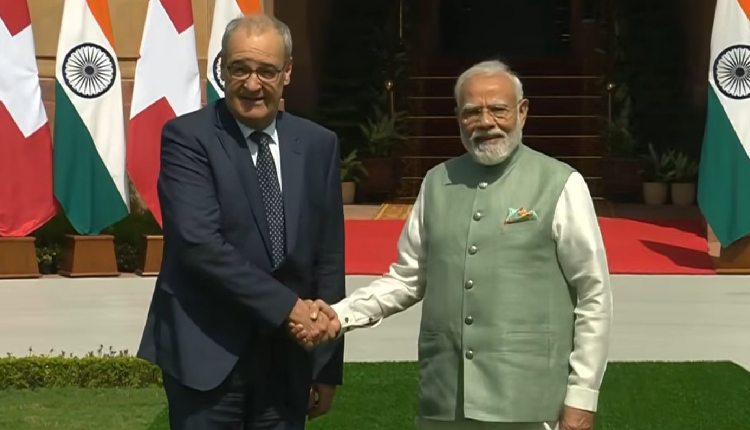 Prime Minister Narendra Modi met Swiss President Guy Parmelin