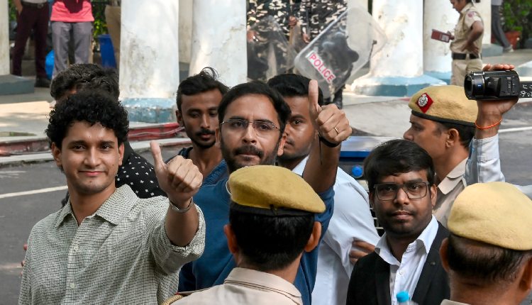 Cockroach Janata Party (CJP) leaders Saurav Das, Ashutosh Ranka and Ajinkya Shinde