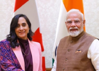 Canadian Foreign Minister Anita Anand & Prime Minister Narendra Modi