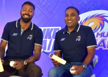 Hardik Pandya and Mahela Jayawardene